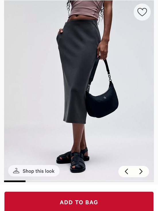 lululemon athletica Dresses & Skirts - lululemon athletica Charcoal Midi Pencil Skirt